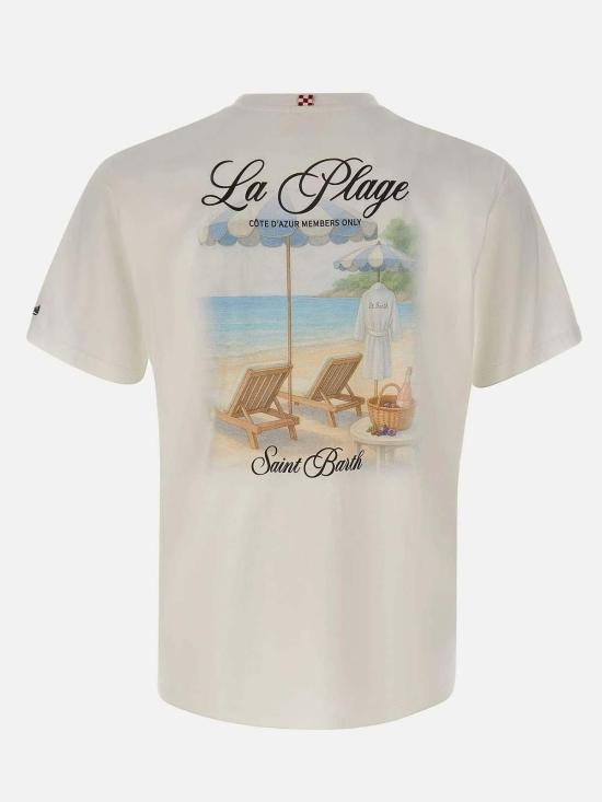 26SS 세인트바쓰 반팔 티셔츠 PRL000204289L White - MC2 SAINT BARTH