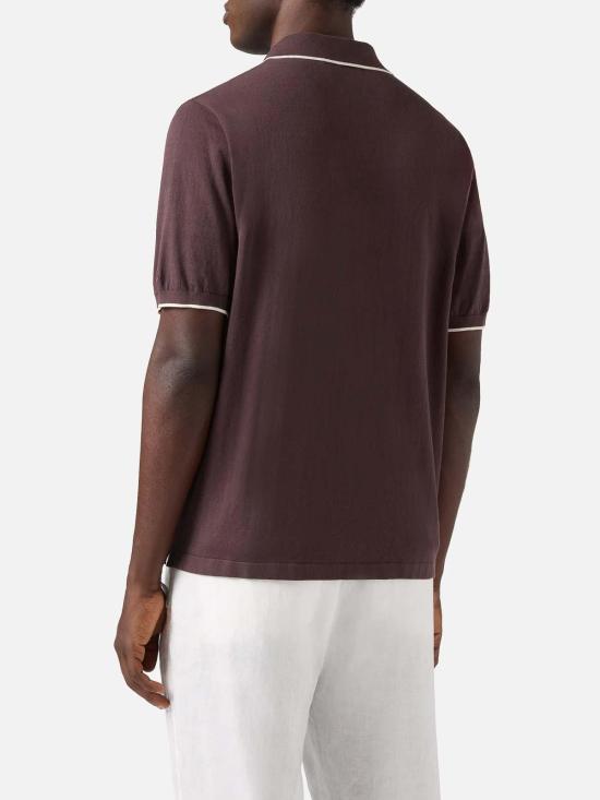 26SS 세인트바쓰 폴로 티셔츠 SLO001400098L Brown - MC2 SAINT BARTH