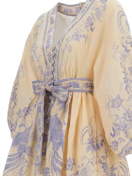 26FW 짐머만 숏 원피스 3500DSS262CRLF Beige - ZIMMERMANN