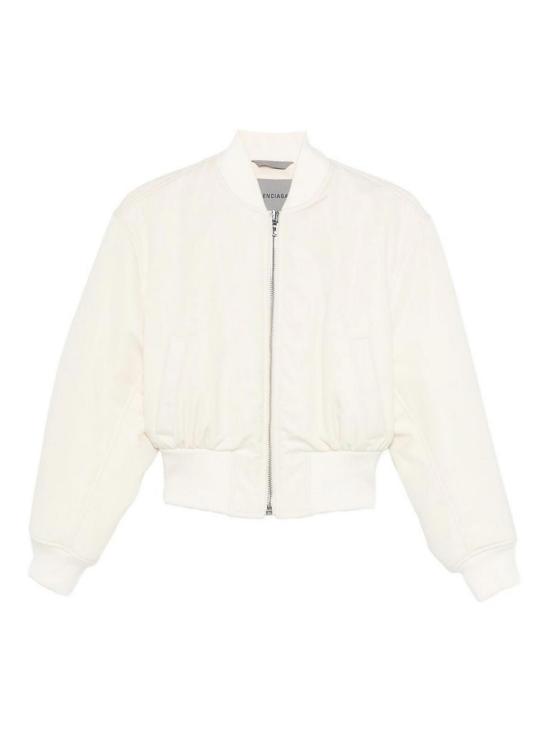 26SS 발렌시아가 크롭 봄버 자켓 872303TTO299002 Cream