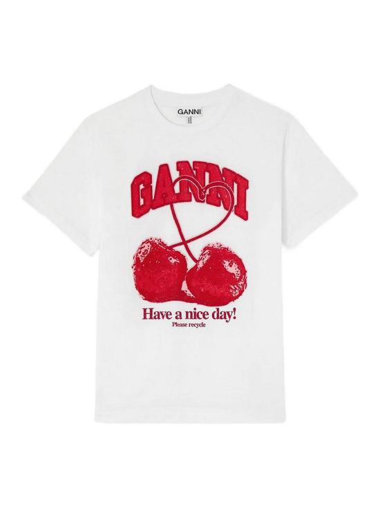 26FW 가니 반팔 티셔츠 A1050247151 White