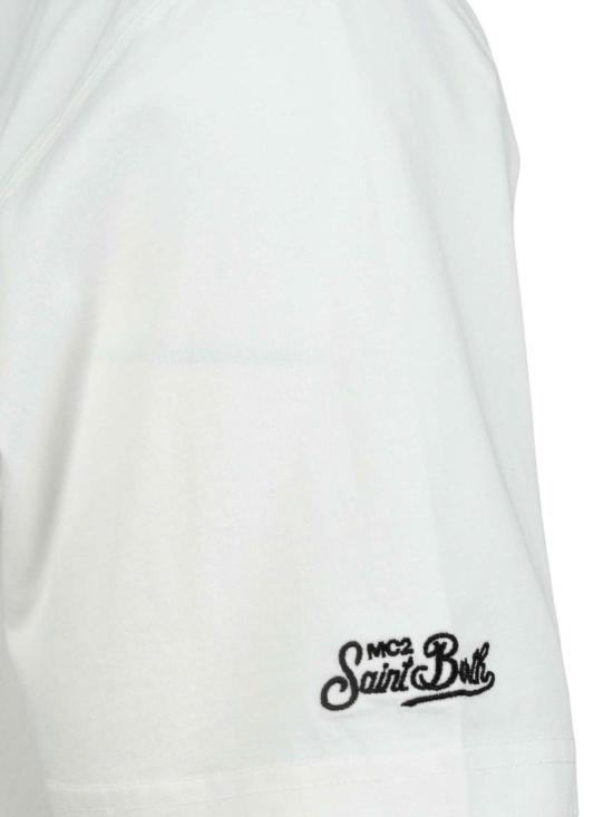 26SS 세인트바쓰 반팔 티셔츠 PRL000204305L White - MC2 SAINT BARTH