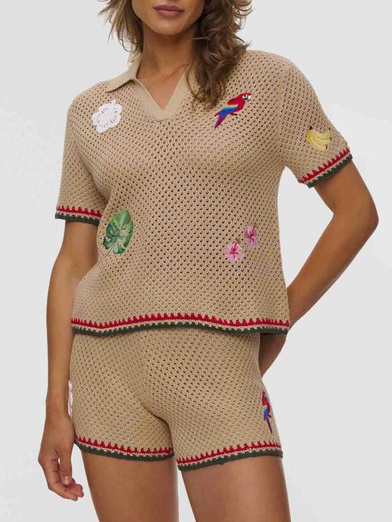 26SS 세인트바쓰 폴로 티셔츠 PIX000108704L Beige - MC2 SAINT BARTH