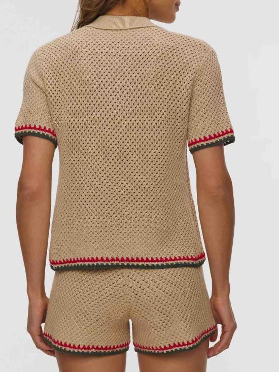 26SS 세인트바쓰 폴로 티셔츠 PIX000108704L Beige - MC2 SAINT BARTH