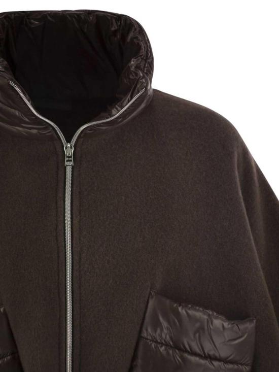 26FW 에르노 A 셰이프 리조트 쇼트 판초 GI00042DR333958810 Brown - HERNO