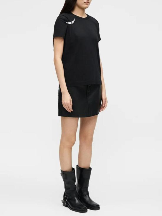 26SS 자딕앤볼테르 반팔 티셔츠 JWTS02871BLACK - ZADIG & VOLTAIRE