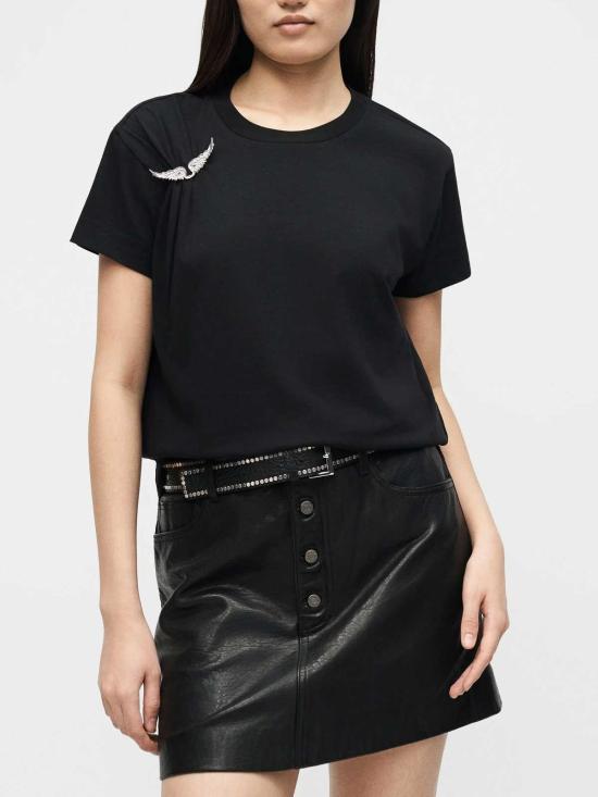 26SS 자딕앤볼테르 반팔 티셔츠 JWTS02871BLACK - ZADIG & VOLTAIRE