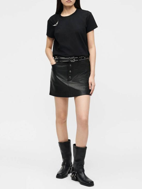 26SS 자딕앤볼테르 반팔 티셔츠 JWTS02871BLACK - ZADIG & VOLTAIRE