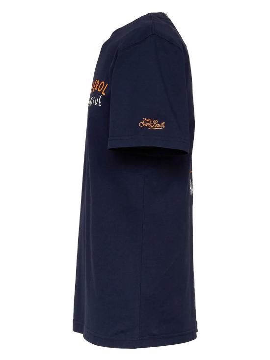 26SS 세인트바쓰 반팔 티셔츠 PRL000204387L Blue - MC2 SAINT BARTH