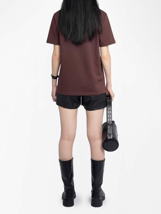 25FW 자딕앤볼테르 데님 팬츠 JWTS02868BURGUNDY Burgundy - ZADIG & VOLTAIRE