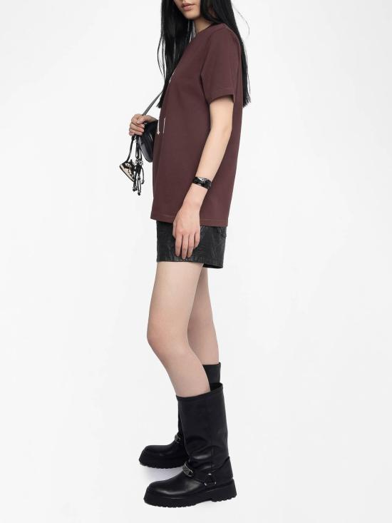 25FW 자딕앤볼테르 데님 팬츠 JWTS02868BURGUNDY Burgundy - ZADIG & VOLTAIRE