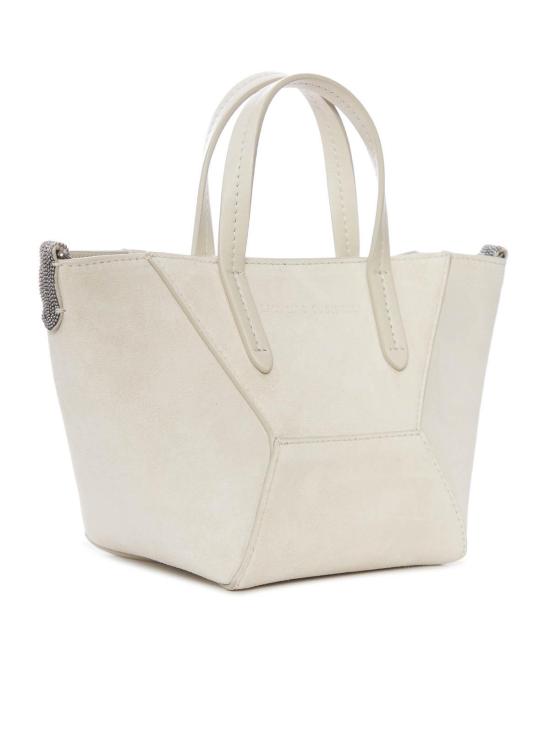 26FW 브루넬로 쿠치넬리 스웨이드 BC Duo 미니 백 MBDLD2675PC8905 White - BRUNELLO CUCINELLI