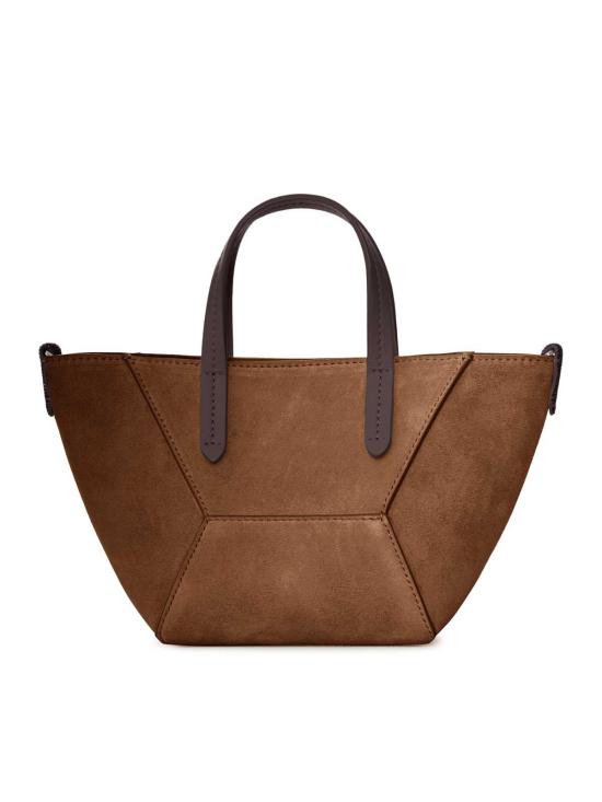 26FW 브루넬로 쿠치넬리 스웨이드 BC Duo 미니 백 MBDLD2675PC9773 Brown - BRUNELLO CUCINELLI