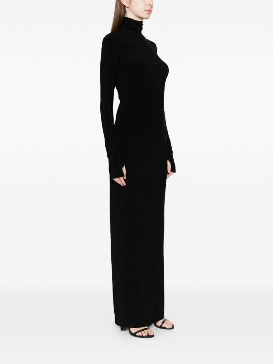 26SS 노마카말리 롱 원피스 KK4253PLT11001 Black - NORMA KAMALI