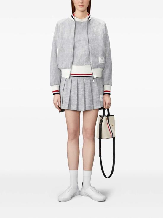 26FW 톰브라운 숏 원피스 FJK155AJ0194055 Light Grey - THOM BROWNE