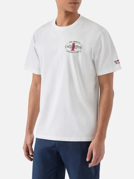 26SS 세인트바쓰 반팔 티셔츠 PRL000207773L White - MC2 SAINT BARTH