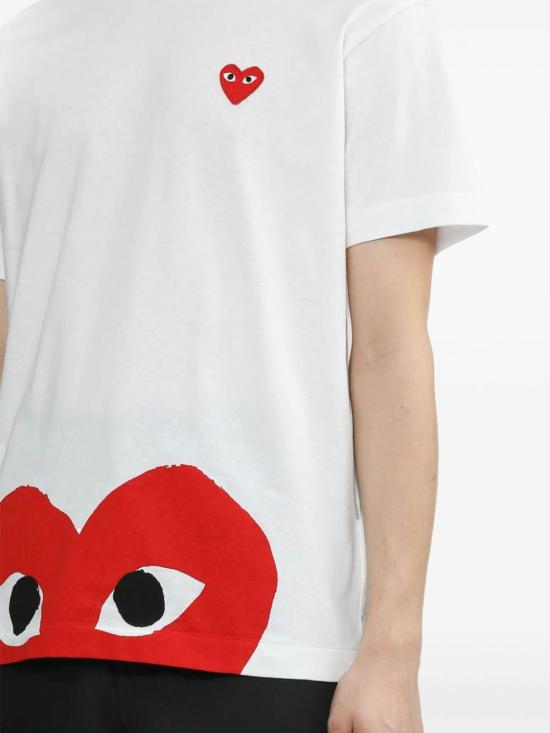 26SS 꼼데가르송 반팔 티셔츠 AXT034D1 WHITE - COMME DES GARCONS