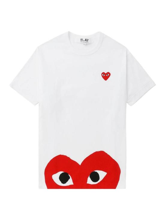 26SS 꼼데가르송 반팔 티셔츠 AXT034D1 WHITE