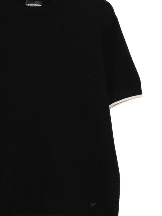26SS 엠포리오 아르마니 반팔 티셔츠 EM005529AF25257FC102 Black - EMPORIO ARMANI