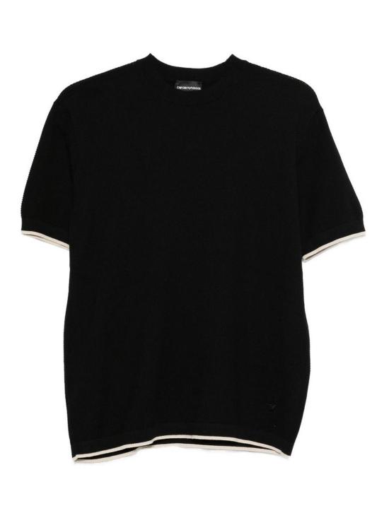 26SS 엠포리오 아르마니 반팔 티셔츠 EM005529AF25257FC102 Black