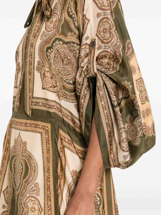 26FW 짐머만 미디 스커트 8270DSS263OLP Green - ZIMMERMANN