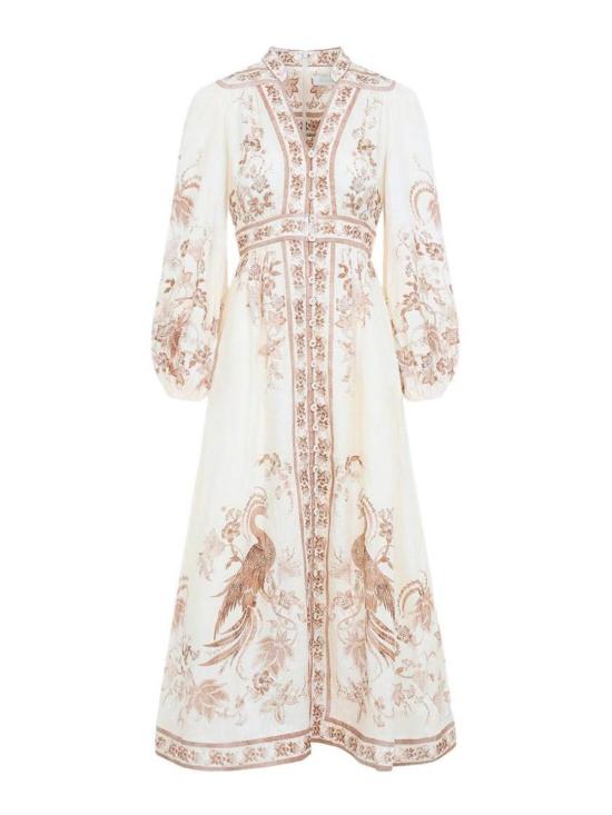 26FW 짐머만 롱 원피스 3501DSS262CRTFL Beige