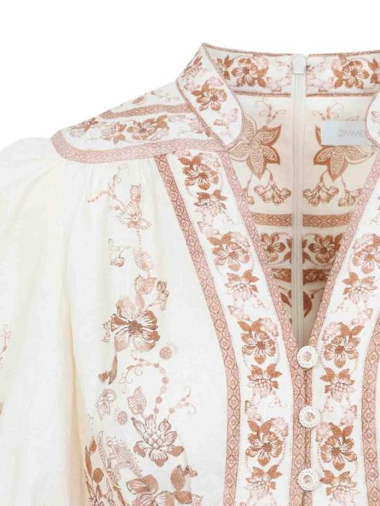 26FW 짐머만 롱 원피스 3501DSS262CRTFL Beige - ZIMMERMANN
