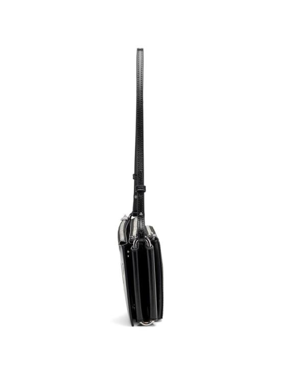 26SS 디젤 플래그-D 모듈러 로고 엠보스드 숄더백 X10713P8822T8013 Black - DIESEL