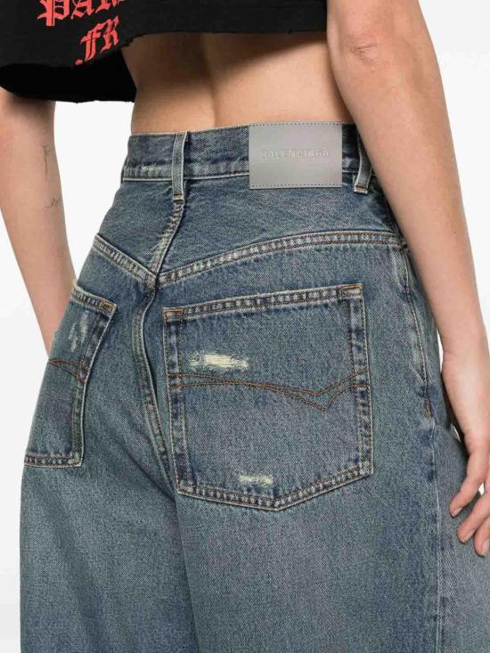 26SS 발렌시아가 플레어 팬츠 872174TUW584129 Blue - BALENCIAGA
