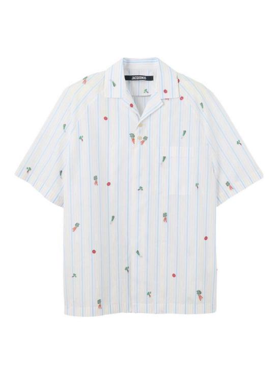 26SS 자크뮈스 Romarin 쇼트 슬리브 셔츠 SHM00573AW007481MF White
