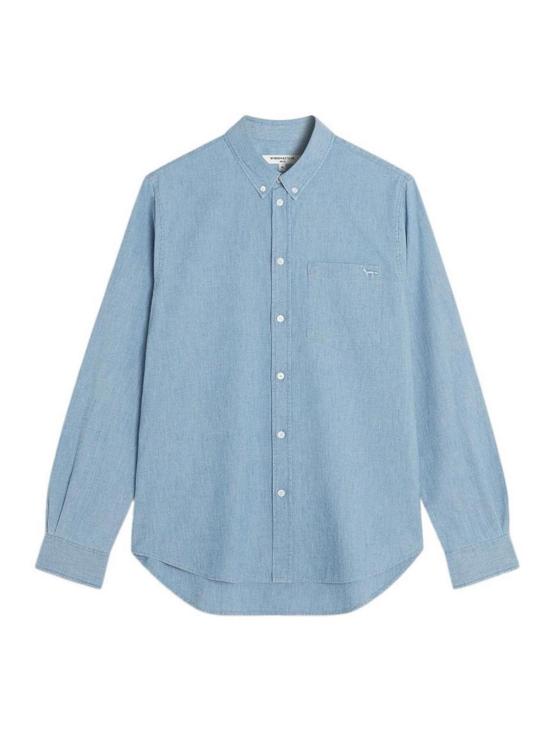 26SS 메종키츠네 셔츠 QM00426WC50060434 Light Blue