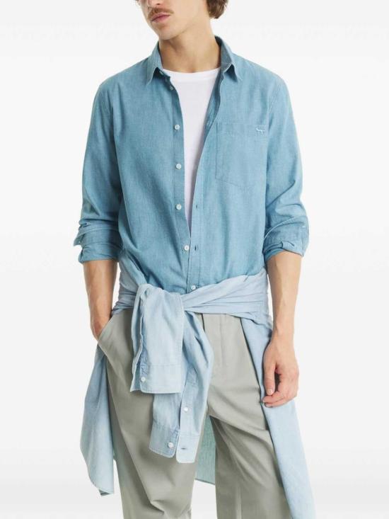 26SS 메종키츠네 셔츠 QM00426WC50060434 Light Blue - MAISON KITSUNE