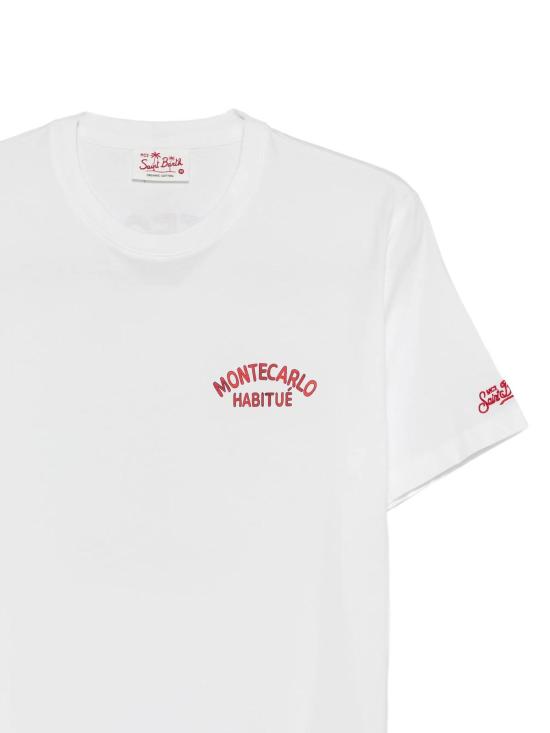 26SS 세인트바쓰 반팔 티셔츠 PRL000204208L White - MC2 SAINT BARTH