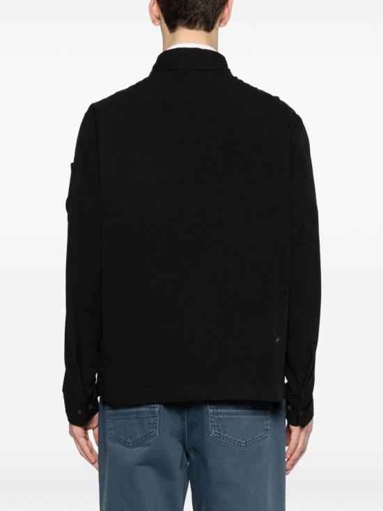 26SS 씨피 컴퍼니 오가닉 개버딘 지퍼 렌즈 오버셔츠 20CMOS156A110143G999 Black - C.P. COMPANY