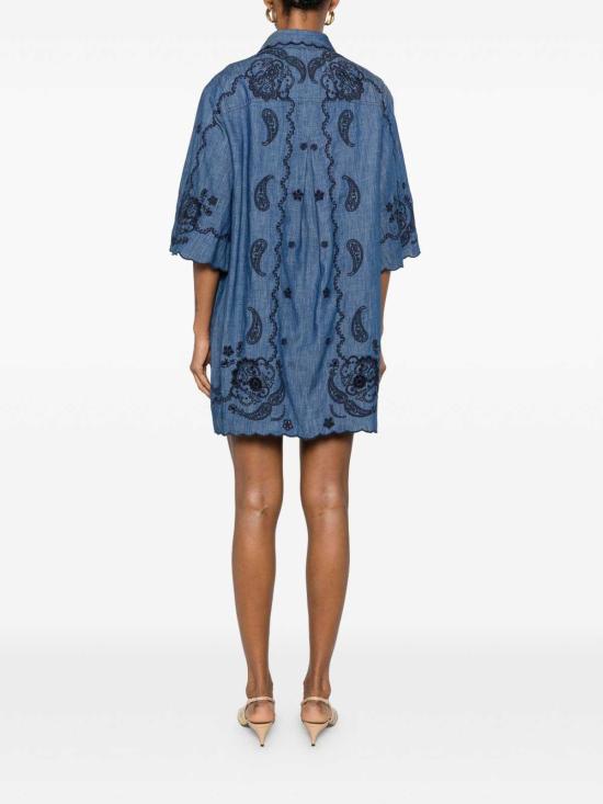 26FW 짐머만 숏 원피스 8359DSS261RWBLU Blue - ZIMMERMANN