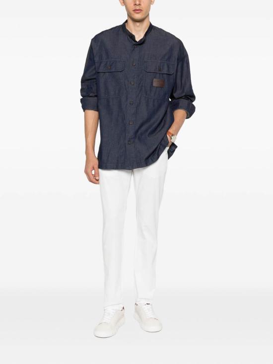 26SS 엠포리오 아르마니 셔츠 EM005495AF25156MB001 Blue - EMPORIO ARMANI