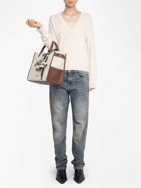 25FW 자딕앤볼테르 탑 KWSW02816ECRU Light Beige - ZADIG & VOLTAIRE