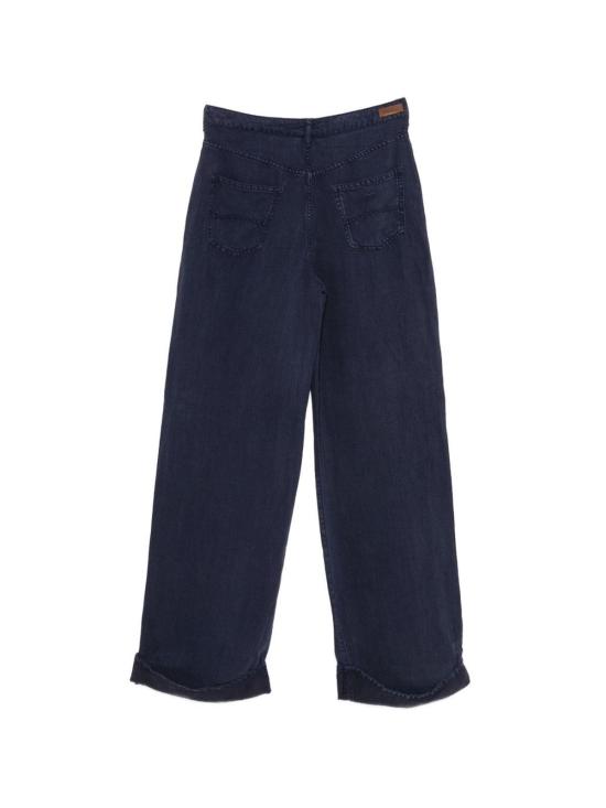 26SS 엠포리오 아르마니 스트레이트 팬츠 EW000737AF14857UA086 Dark Blue - EMPORIO ARMANI