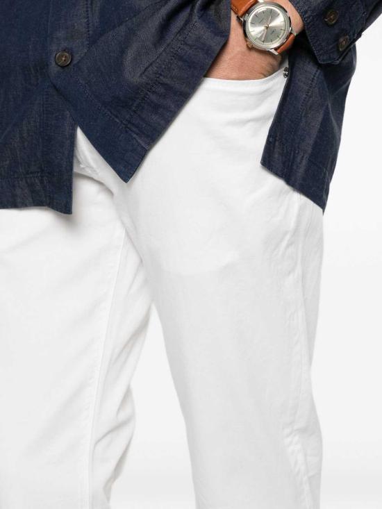 26SS 엠포리오 아르마니 스트레이트 팬츠 EM000121AF22611U0003 White - EMPORIO ARMANI