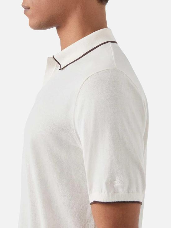26SS 세인트바쓰 폴로 티셔츠 SLO001400095L Cream - MC2 SAINT BARTH