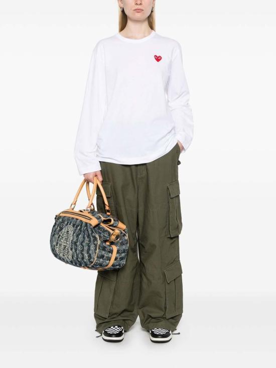 26FW 꼼데가르송 긴팔 티셔츠 AXT118D2 White - COMME DES GARCONS