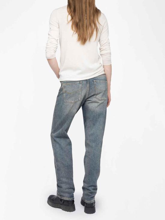25FW 자딕앤볼테르 긴팔 티셔츠 KWSW02802ECRU Light Beige - ZADIG & VOLTAIRE