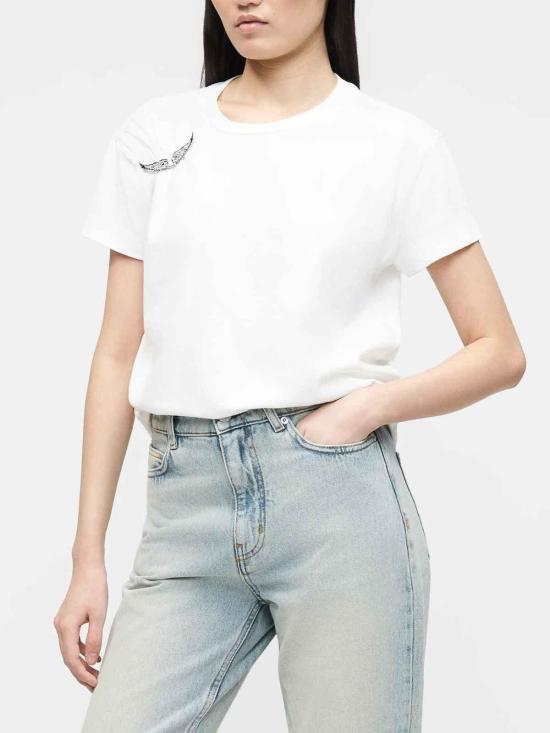 26SS 자딕앤볼테르 반팔 티셔츠 JWTS02871JUDO White - ZADIG & VOLTAIRE