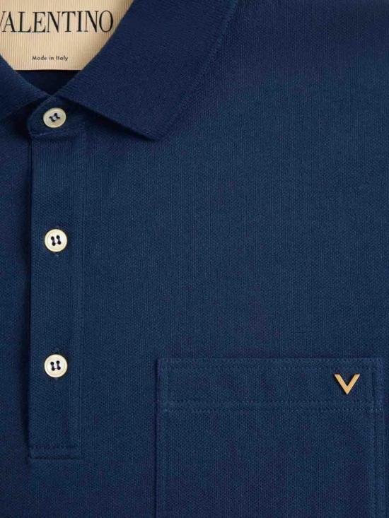 26SS 발렌티노 가라바니 폴로 티셔츠 VMH04VBMDD51 Blue - VALENTINO GARAVANI