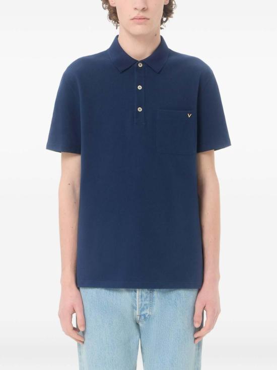 26SS 발렌티노 가라바니 폴로 티셔츠 VMH04VBMDD51 Blue - VALENTINO GARAVANI