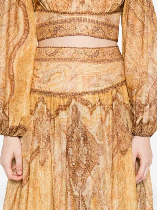 26SS 짐머만 롱 스커트 6437SRS262TPMM BEIGE - ZIMMERMANN