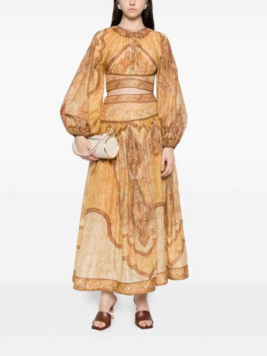 26SS 짐머만 롱 스커트 6437SRS262TPMM BEIGE - ZIMMERMANN