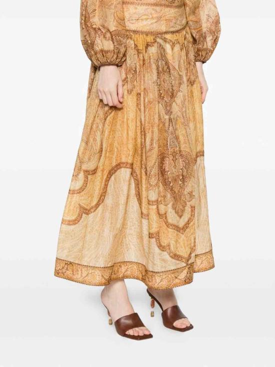 26SS 짐머만 롱 스커트 6437SRS262TPMM BEIGE - ZIMMERMANN