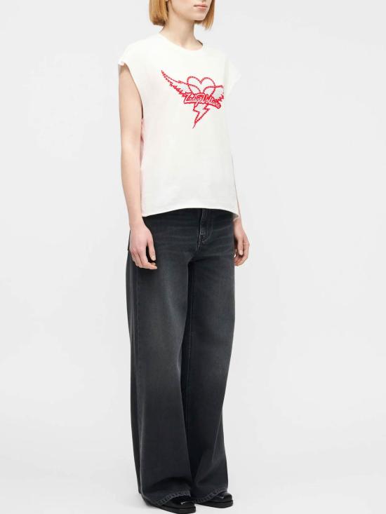 26SS 자딕앤볼테르 반팔 티셔츠 JWTT01280JUDO White - ZADIG & VOLTAIRE