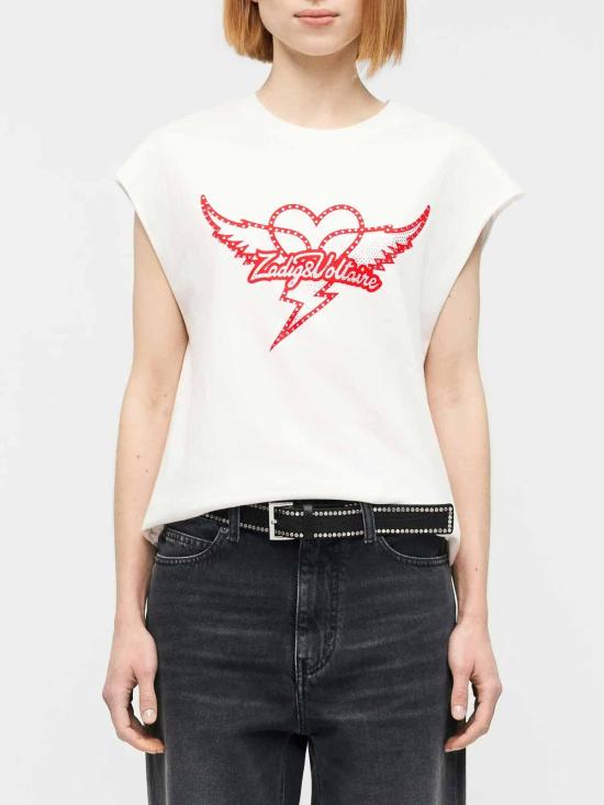 26SS 자딕앤볼테르 반팔 티셔츠 JWTT01280JUDO White - ZADIG & VOLTAIRE